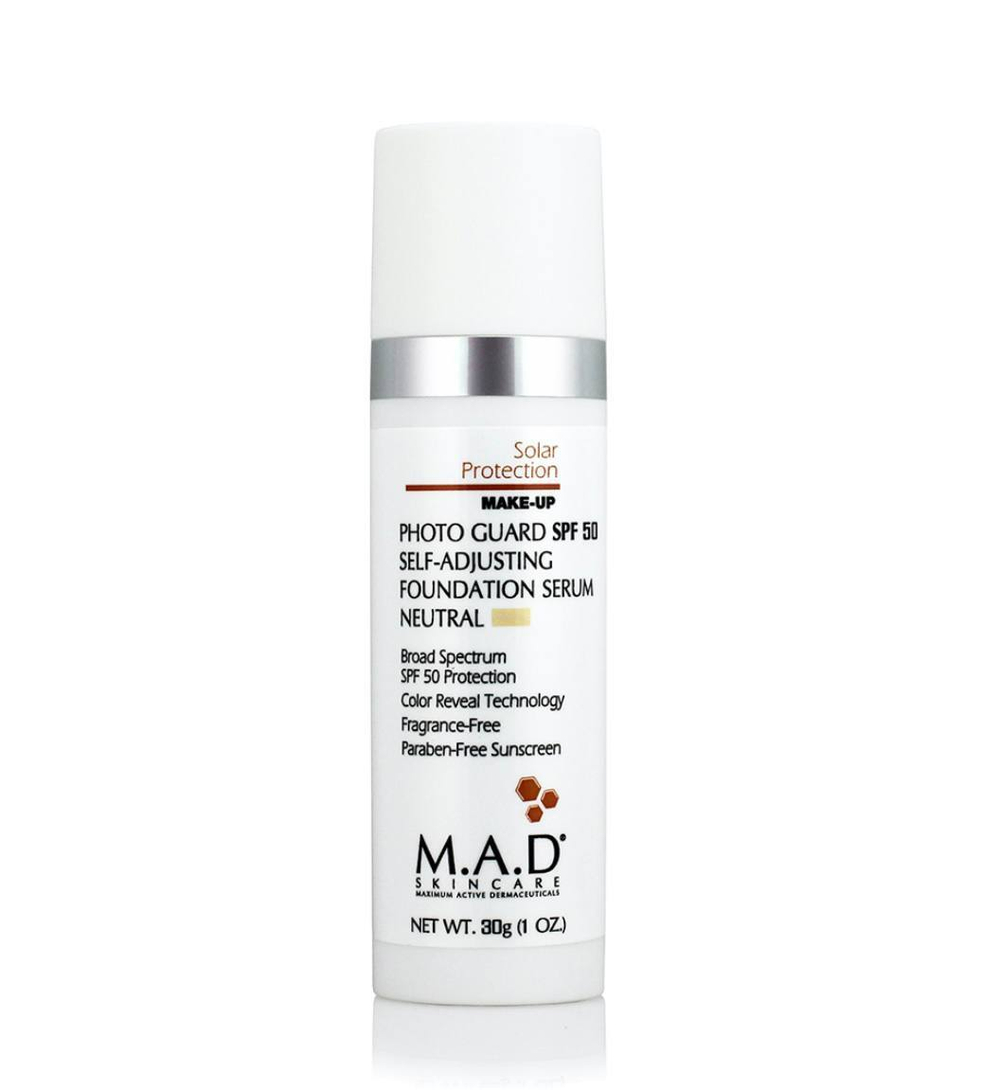 M.A.D Photo Guard SPF 50 Self Adjusting Foundation Serum Neutral/Light