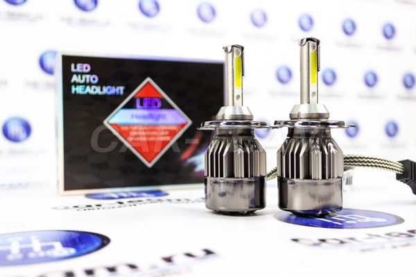 Автолампы светодиодные LED C10 6000К цоколь H1