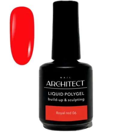 Nail ARCHITECT LIQUID POLYGEL - 06 Royal Rede Жидкий полигель для укрепления и наращивания ногтей, 15 мл