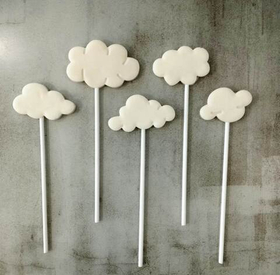 Набор шоколадных фигурок - облака на палочке 5 шт.