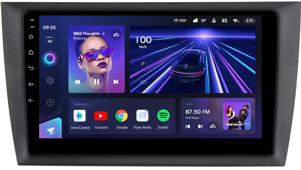 Магнитола для Volkswagen Golf 6 2008-2013 - Teyes CC3 Android 10, ТОП процессор, 4/32 Гб, CarPlay, SIM-слот