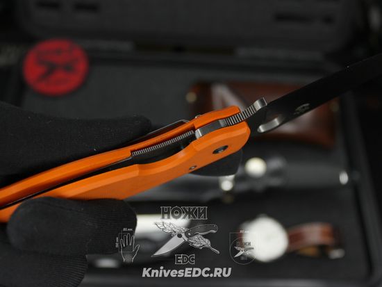 Складной нож Steelclaw Боец-3, оранжевая рукоять - сталь D2