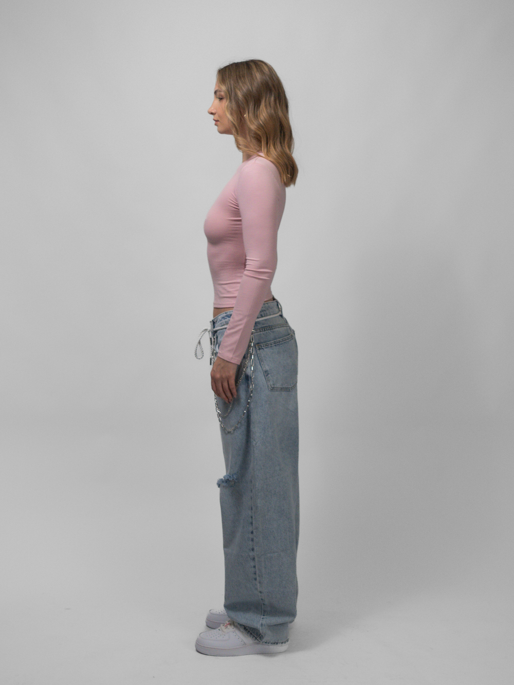 Лонгслив женский Skin Line (Pink)