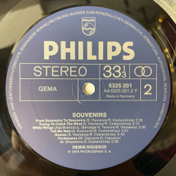 Винтажная виниловая пластинка LP Demis Roussos Souvenirs (Germany 1975)