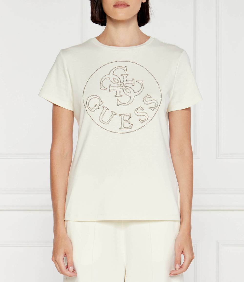 Футболка NOÉMIE GUESS ACTIVE - кремовый (V4YI03 KCB61)