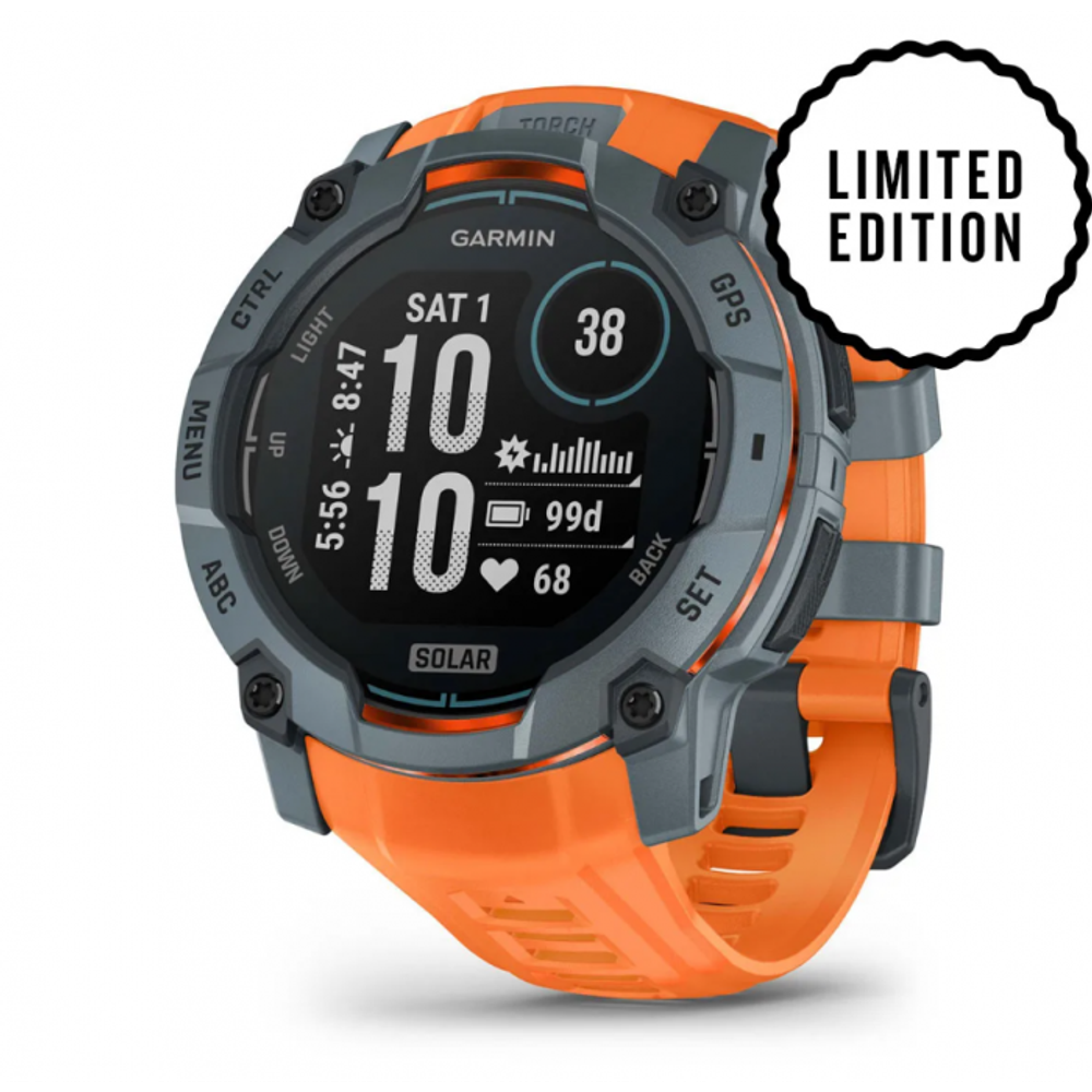 Умные часы Garmin INSTINCT 3 50 мм SOLAR,TWILIGHT BEZEL W/SOLSTICE BAND