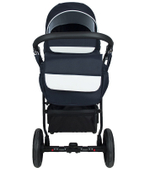 Детская коляска Alis Alvaro 2 в 1 Al 07 т.синий+белая кожа