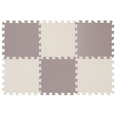 Коврик-пазл Funkids 12 без рисунка Симпл-12-10, бежево-коричневый, 6 плит, 30х30х1 см - серия NT10 Бежевый