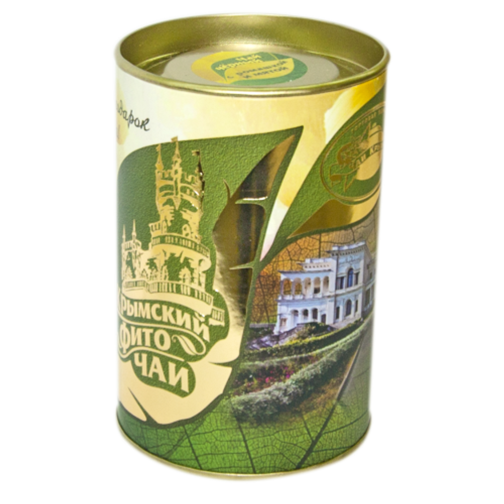 Чай зелёный с имбирём и мятой (в тубусе)  ТМ &quot;Чаи Крыма&quot;
