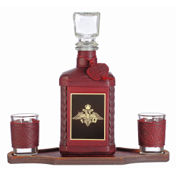 Графин «Министерство обороны-1» с накладкой из стали