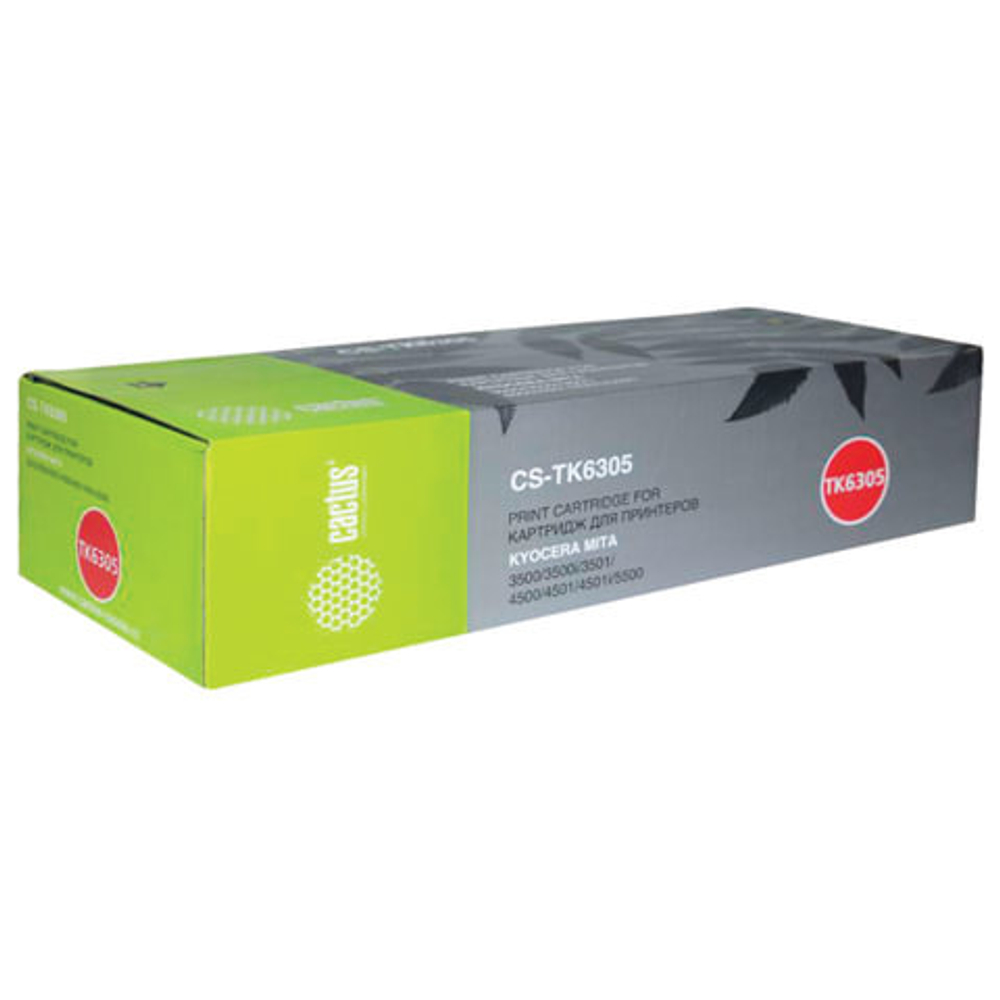 Тонер-картридж CACTUS (CS-TK6305) для KYOCERA TASKalfa 3500i/3501i/4500i/5500i, ресурс 35000 стр.