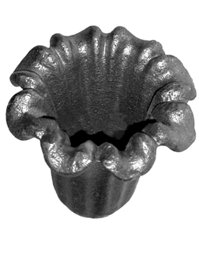 Кованый элемент "Цветок колокольчик" р-р: 45x40, вес 0,075 кг.