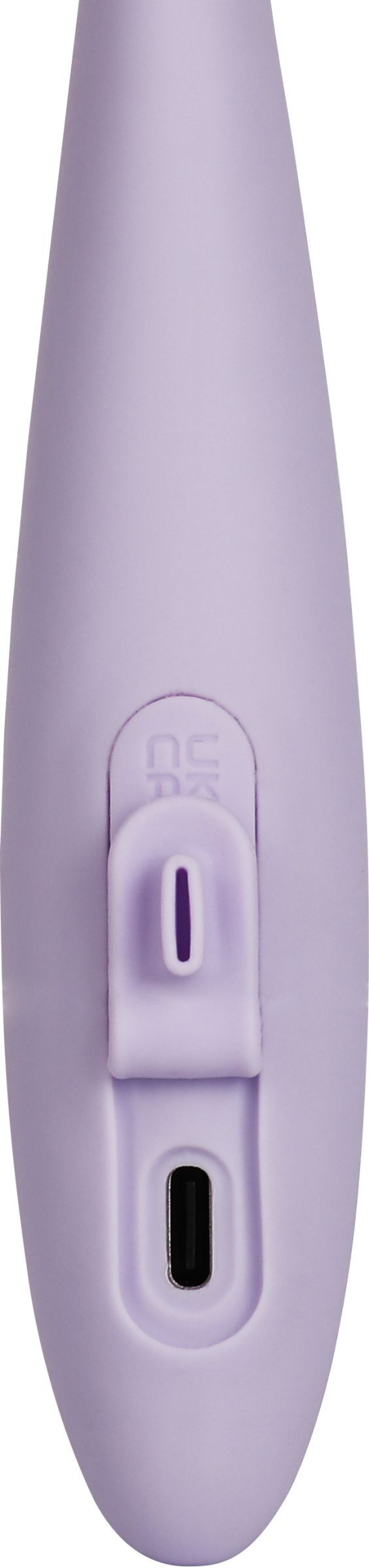 Сиреневый вибростимулятор Cici 2 с функцией нагрева - 17,8 см.