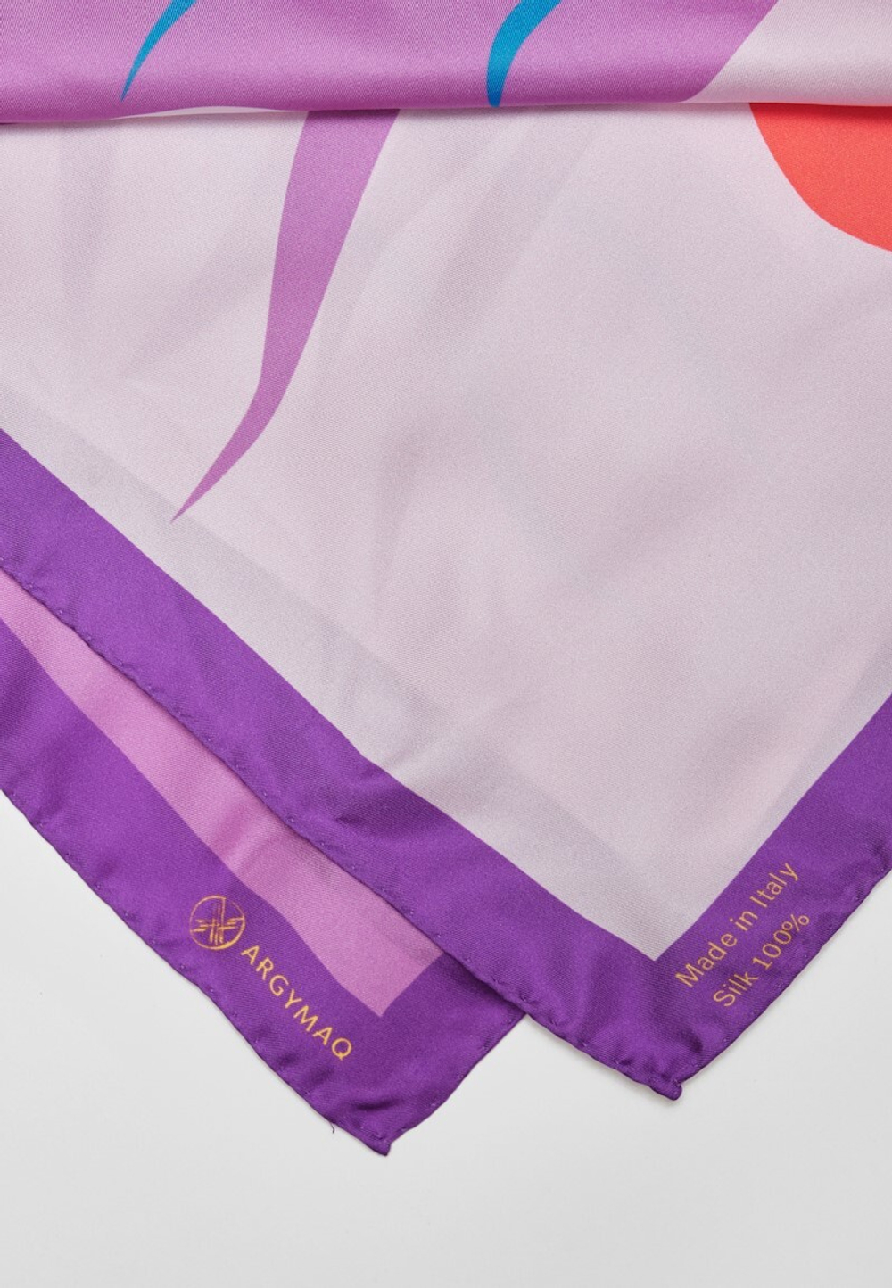 Шелковый платок AQQU VIOLET 70x70
