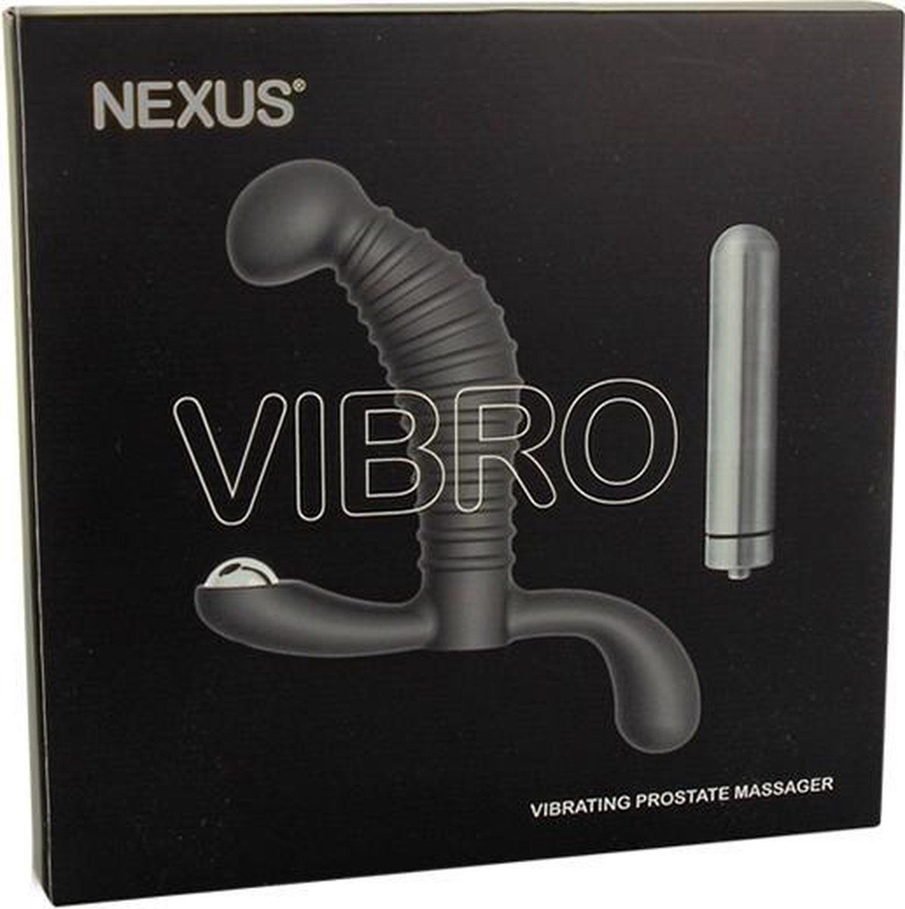 Черный стимулятор простаты Nexus Vibro - 10,2 см. (Цвет: черный)
