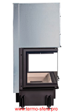 Каминная топка Экокамин ДЕЛЬТА 800 три стекла принтинг