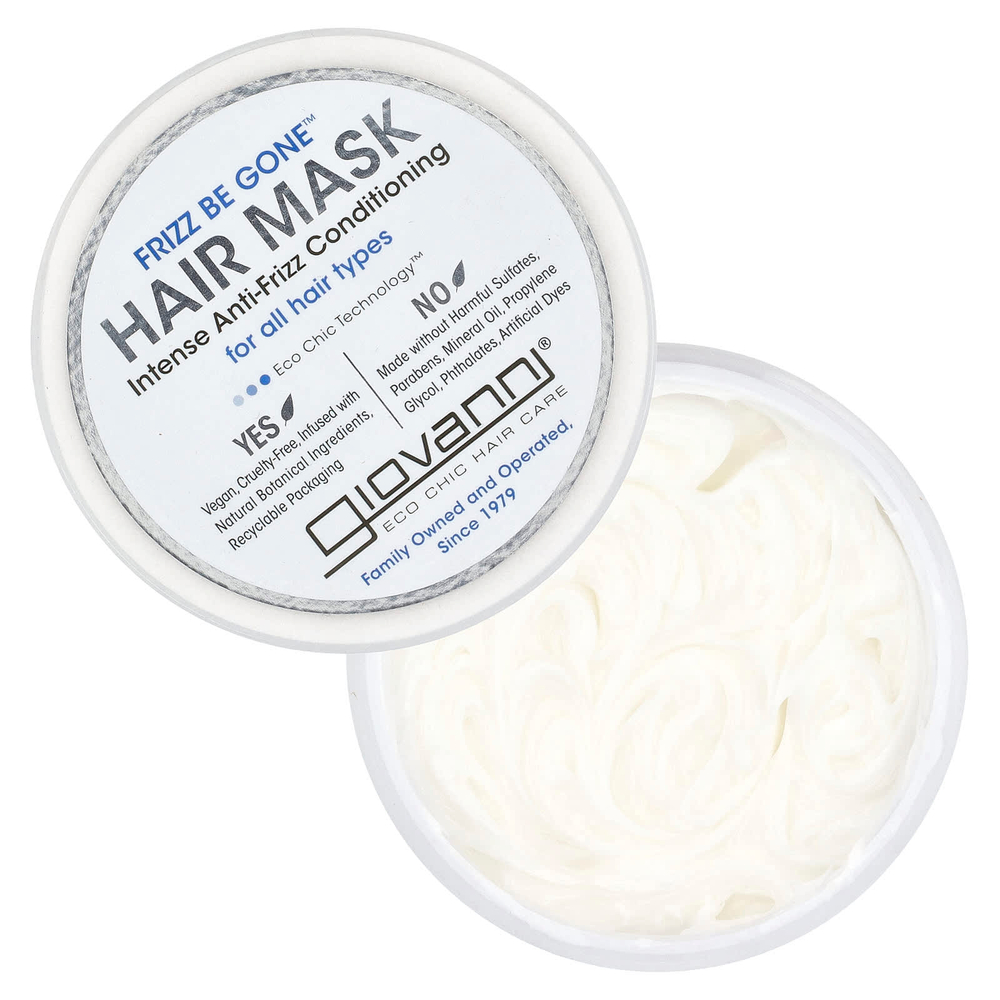 Giovanni, Frizz Be Gone ™, маска для волос, интенсивный кондиционер против пушения, 295 мл (10 жидк. унц.)