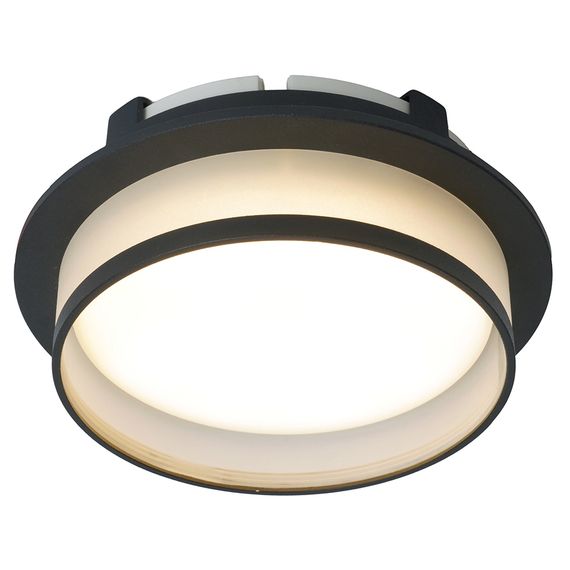 Светильник встраиваемый Feron DL700 потолочный GX70 черный круг 51094