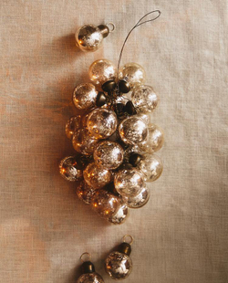 ZARA HOME ЕЛОЧНОЕ УКРАШЕНИЕ «ГРОЗДЬ», СЕРЕБРЯНЫЙ