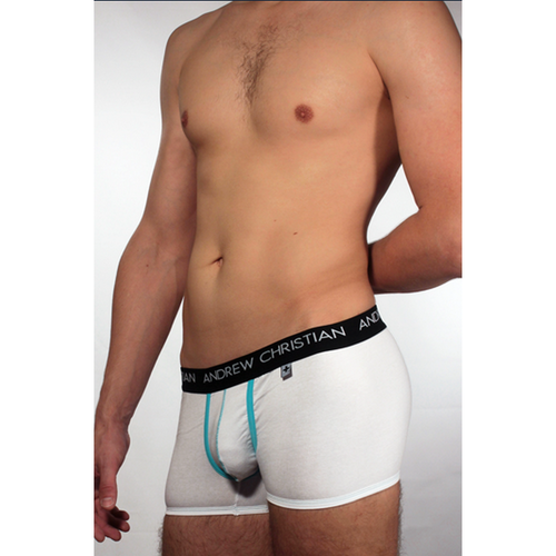 Мужские трусы боксеры белые ANDREW CHRISTIAN AC4112013-33