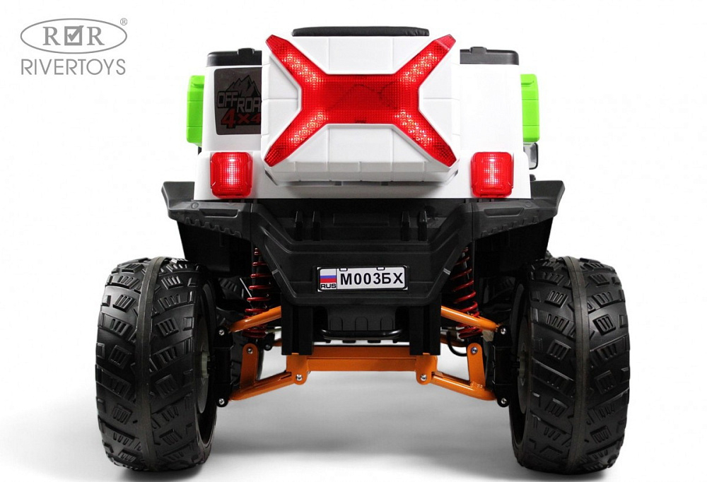 Детский электромобиль RiverToys М003БХ белый