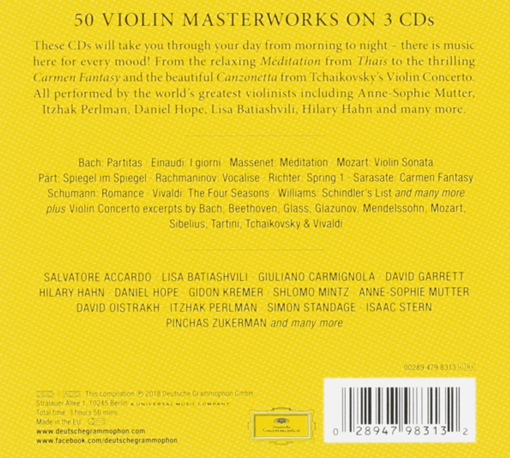 Сборник / 50 Violin Masterworks (3CD)