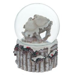 GAEM Фигурка декор в стекл шаре "Птички", D6 см, L7 W7 H9 см, 2в.