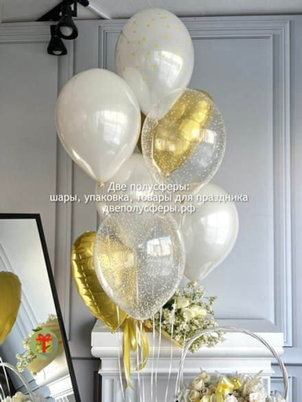 Фонтан из шаров Крем