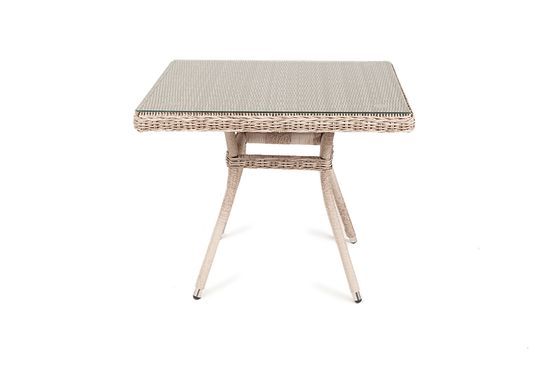 "Айриш" стол плетеный из искусственного ротанга, цвет бежевый