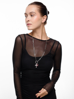 Цепь с белым крестом "Balance"