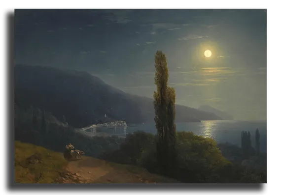 Репродукция "Айвазовский - Вид на Крым в лунную ночь "