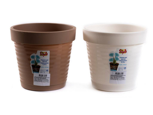 ГОРШОК Д/ЦВЕТОВ DDSTYLE БАРСЕЛОНА В АССОР. 29036 3.75Л 1/48Ш