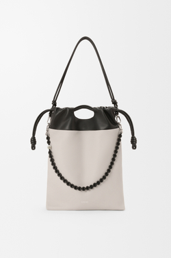 Loewe Сумка-тоут Flamenco из мягкой кожи ягненка наппа, экрю/черный