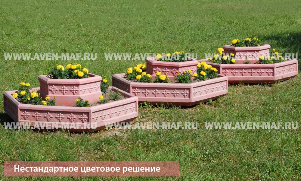 Вазон для цветов бетонный