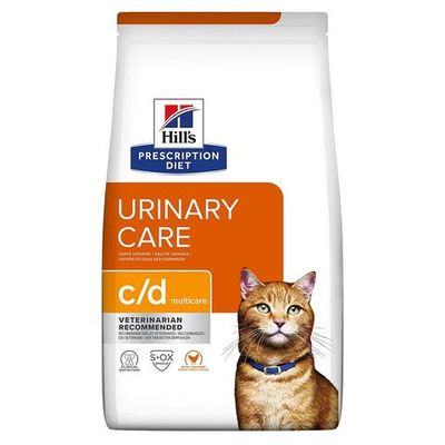 Сухой диетический корм Hill's PD c/d Multicare Urinary Care для кошек с курицей, Пакет 1,5кг