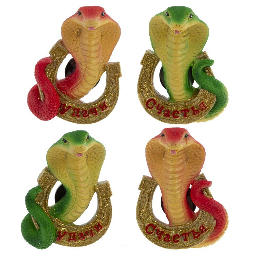 GAEM Магнит "Змея", L5 W2,5 H7 см, 4в.