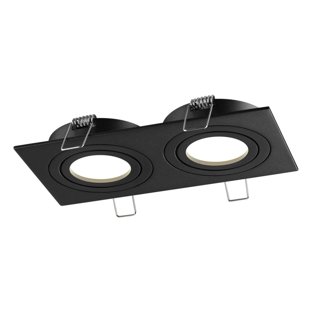 371022 WIR NT25 577 черный Светильник встраиваемый поворотный IP20 GU10 2*50W 220-240V MORUS