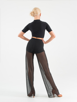 Брюки для танцев из сетки