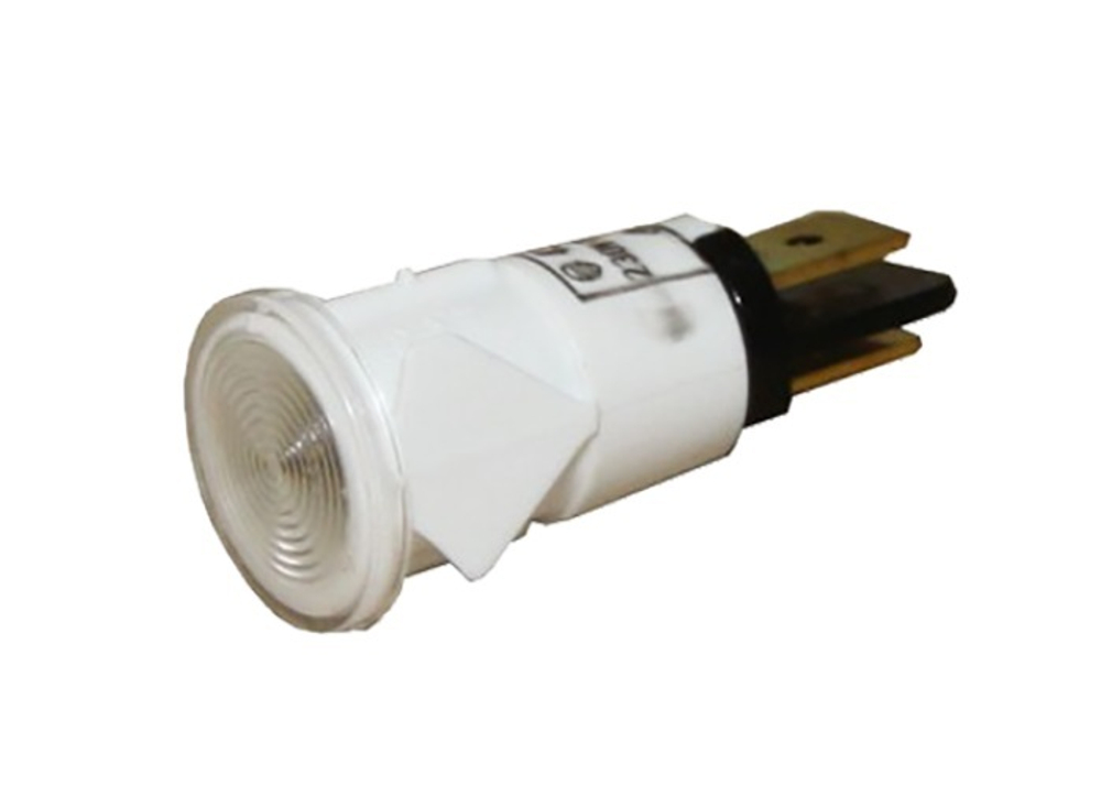 Лампа сигнальная белая d-13мм ХПЭ, Абат