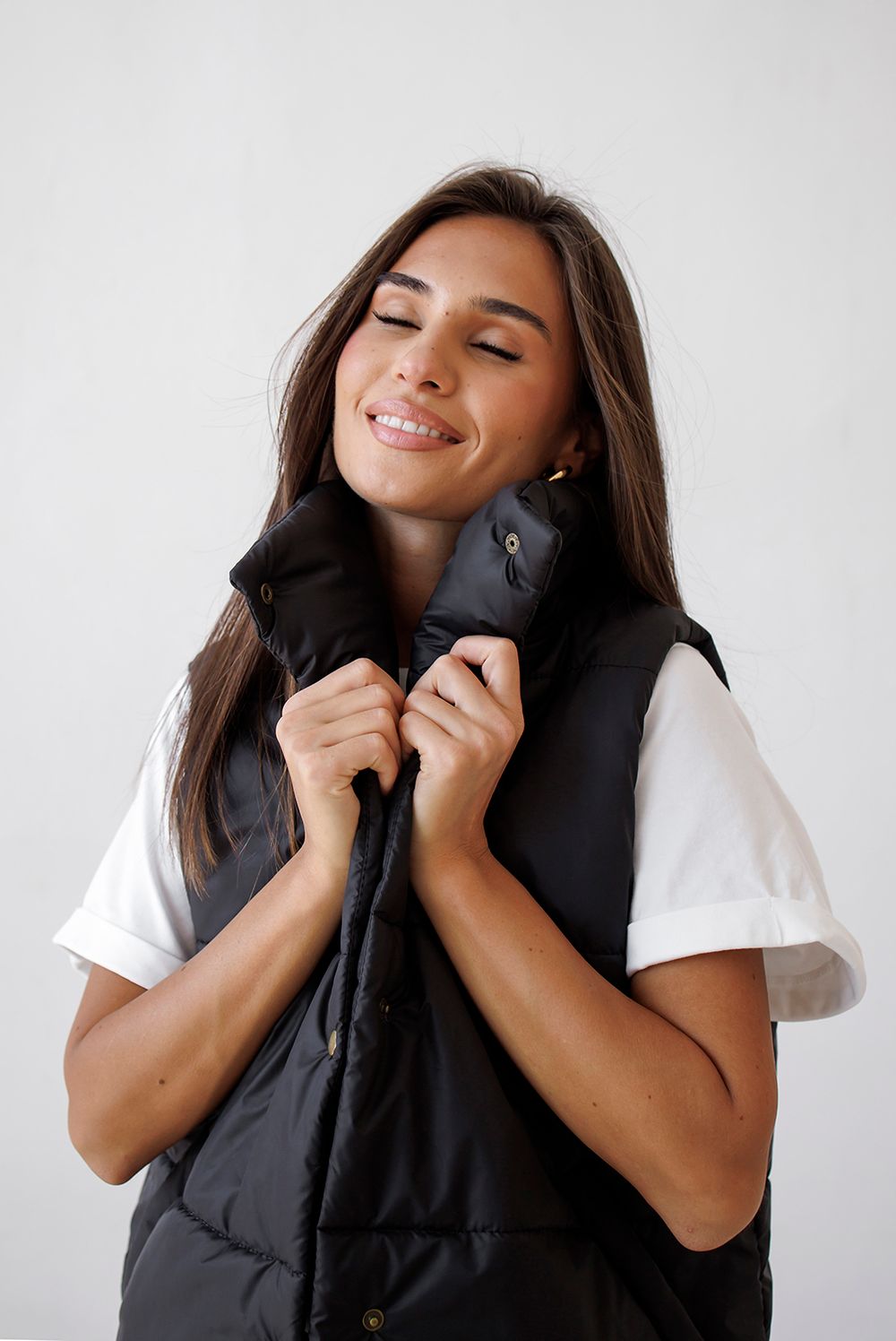 Жилет ko-ko-ko женский утеплённый черный