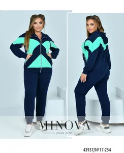 Костюм 17-254-синий-ментол Minova