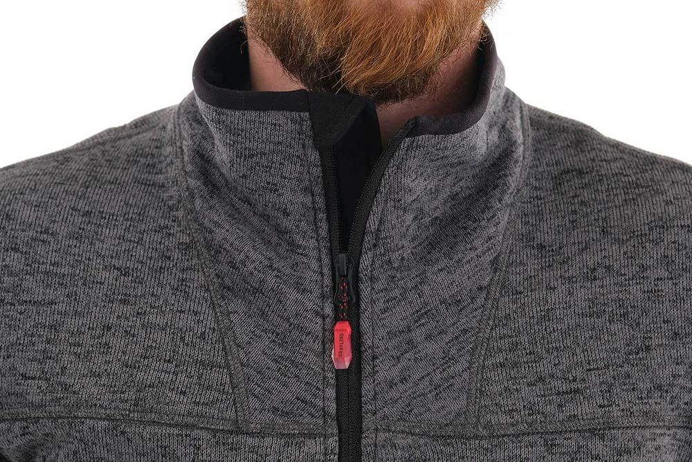 Флисовая толстовка Фьорд (вязанка, серый) Novatex