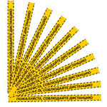 Комплект напольных наклеек "Пожалуйста, соблюдайте дистанцию!", 75х5 см, 10 шт., Айденика Технолоджи