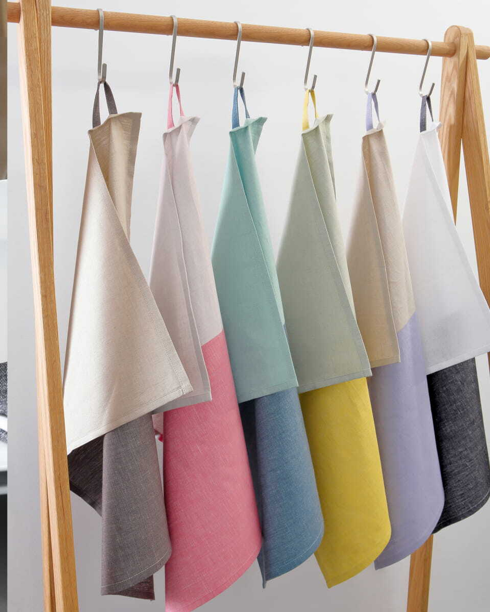 Полотенце кухонное 50x70 Cawo Cuisine Duo 535 23 бежево-розовое