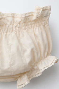 ZARA КРУЖЕВНЫЕ ТРУСЫ, ЭКРЮ