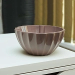 Кашпо для цветов пластиковое 3,4л d-25см «Ракушка» мокко