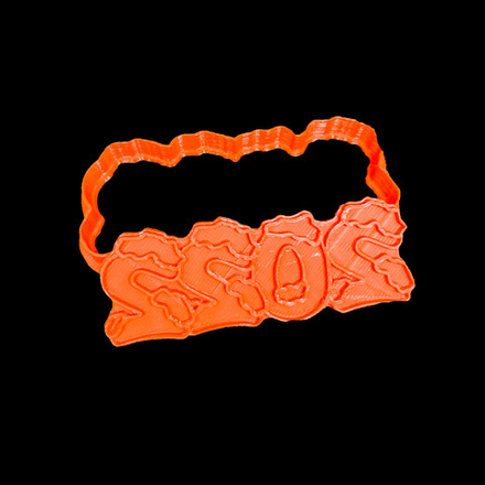 Вырубка пластиковая штамп "Год 2022 " (10*4см)