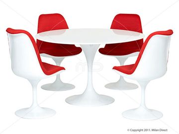 стол обеденный tulip dining table round ( by Steel Arts )