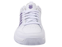 Женские Кроссовки теннисные K-Swiss Court Express 2 Clay - white/purple haze/neon lavender