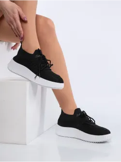 Слипоны на высокой подошве мокасины летние текстильные